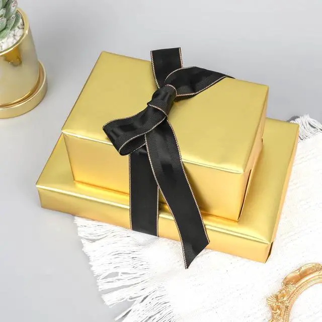 Alt view image 5 of 7 - NESCCI Matte Metal Gold Wrapping Paper, Solid Color Paper,Gift Wrapping Paper,Perfect for Wedding,Valentine's Day,Birthday, Christmas,Baby Shower,DIY Bouquet (17 Inches X 32.8 Feet)