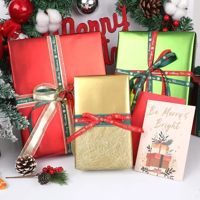 Alt view image 7 of 7 - NESCCI Matte Metal Gold Wrapping Paper, Solid Color Paper,Gift Wrapping Paper,Perfect for Wedding,Valentine's Day,Birthday, Christmas,Baby Shower,DIY Bouquet (17 Inches X 32.8 Feet)