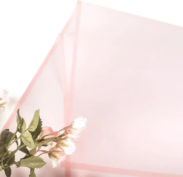 Alt view image 3 of 6 - 20 Sheet Flower Wrapping Paper-Waterproof Bouquet Paper (Translucent Pink)