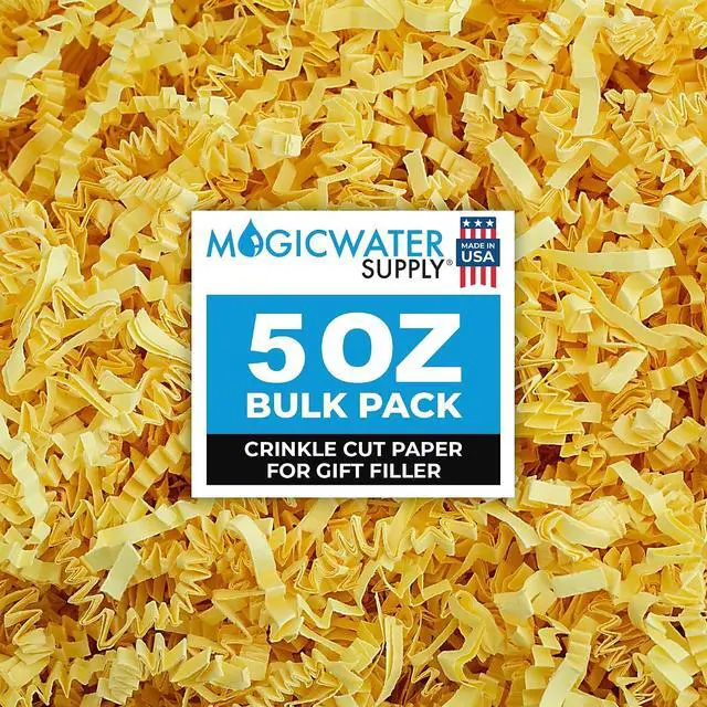 Main image of MagicWater Crinkle Cut Paper for Gift Baskets - 5oz - Canary