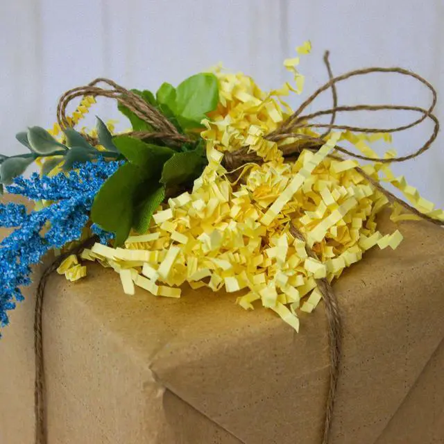 Alt view image 5 of 7 - MagicWater Crinkle Cut Paper for Gift Baskets - 5oz - Canary