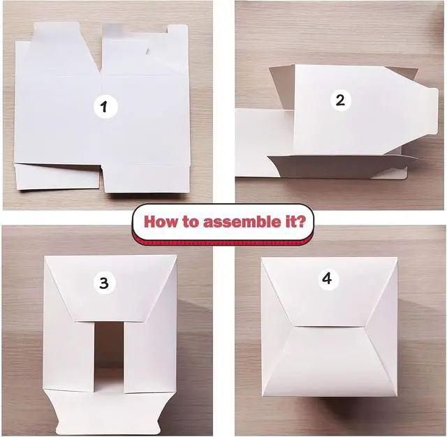Alt view image 7 of 7 - SHIPKEY 10 Pack White Cardboard Gift Boxes with lids |4x4x4inch Square Boxes | Small Gift Boxes Suitable for Party, Wedding, Christmas, Holidays, Birthdays and All Other Occasions