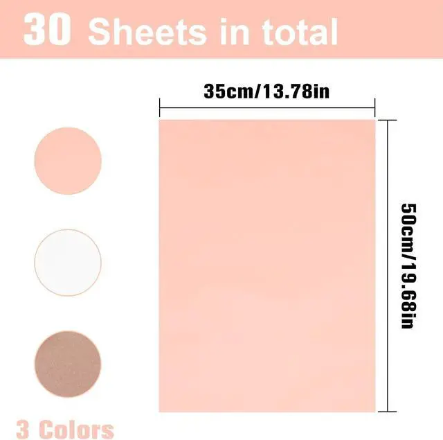 Alt view image 7 of 7 - Larcenciel Tissue Paper Gift Wrap, 30 Pcs Girly Pearlescent Pink Tissue Paper for Gift Bags Bulk, Delicate Glitter Wrapping Art Packaging for Birthdays, Weddings, Anniversaries, Crafts, 19.7x13.8inch
