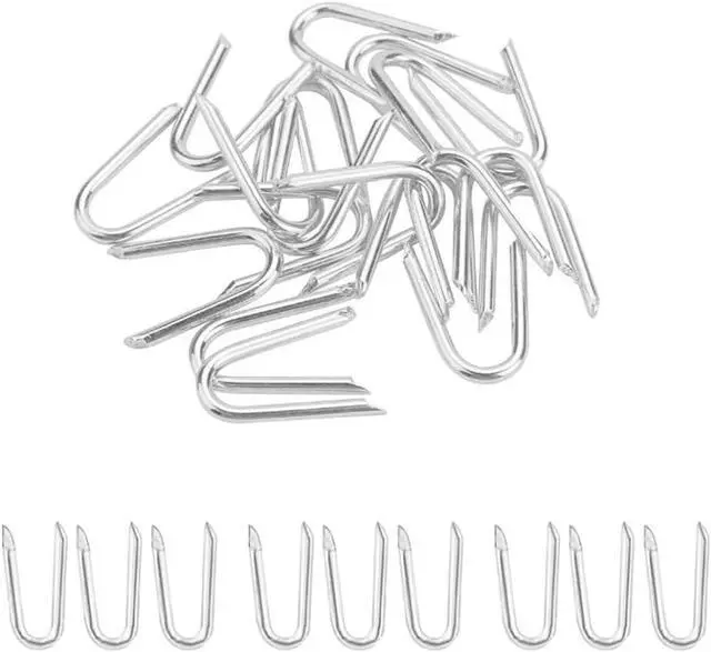 Main image of 220 Pcs Heavy Duty Fencing Staples - U-Shaped Wire Fencing Nails for Mesh, Chain Link & Woven Fence | Carbon Steel with Anti-Rust Coating, Galvanized