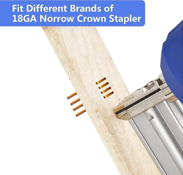 Alt view image 4 of 5 - 18 Gauge 1/4 Inch Norrow Crown Staples 1/2",3/4",1",1200-Pack