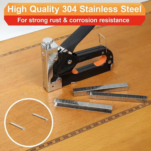 Alt view image 4 of 7 - 20 Guage 304 Stainless Steel T/50 Staples,4 Sizes:1344pcs