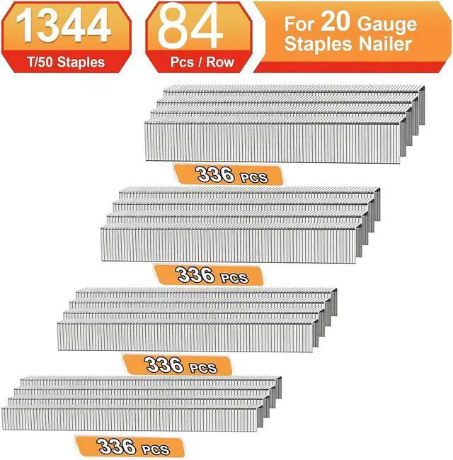Alt view image 3 of 7 - 20 Guage 304 Stainless Steel T/50 Staples,4 Sizes:1344pcs