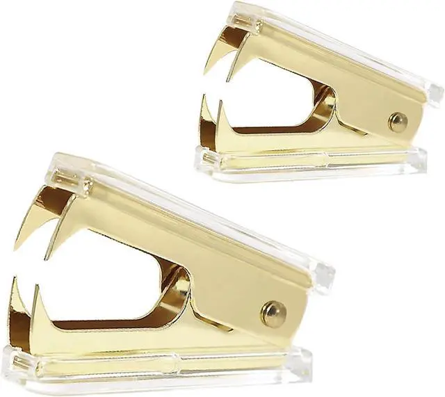 Main image of 2 Pack Gold Staple Remover Staples Puller Removal Claw Tool