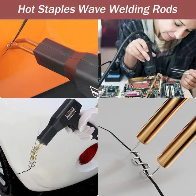 Alt view image 6 of 6 - DLronwey Plastic Welding Staples 1000 pcs,2 Types Hot Staples for Decoration,Auto Repair,Architectural Modelling,Toy Manufacturing,Etc.