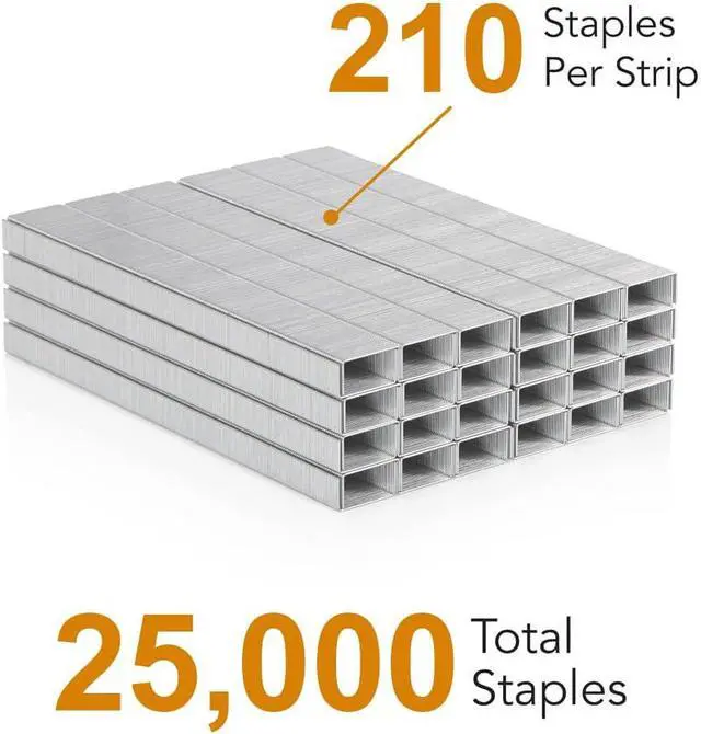 Alt view image 2 of 6 - EXTRIC Staples Standard 5 PK Staples for Stapler 25,000, 1/4 Inch