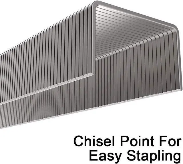 Alt view image 4 of 4 - Rayson Heavy Duty Staples, Enhanced 3/8" Leg Length, 1/2" Width, 70 Sheets, 2000 Staples