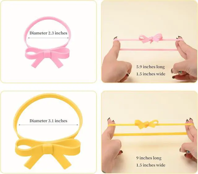 Alt view image 5 of 7 - 12PCS Reusable Silicone Christmas Gift Wrap Bows for Present Boxs, 6 Colors Christmas Bows for Gift Wrapping, Elastic Bands for Easy Use Perfect for Birthday, Festival, and Special Events