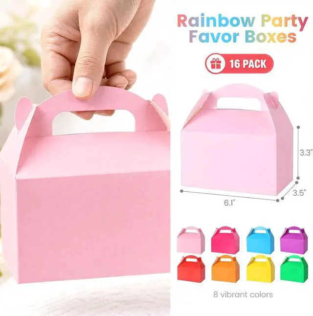 Alt view image 2 of 6 - VGOODALL Party Favor Boxes 16 Pack, 8 Assorted Colors