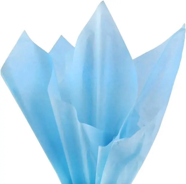 Main image of PMLAND Sky Blue Tissue Paper 26 x 20 Inches 60 Sheets Large Size Wrapping Paper Bigger Than Standard 14 x 20 for Gift Wrap Bags Boxes Crafts and Decorations