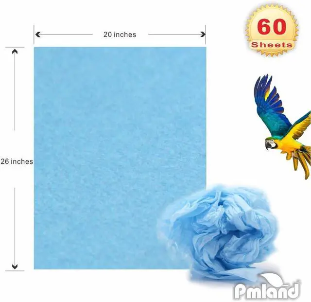 Alt view image 4 of 7 - PMLAND Sky Blue Tissue Paper 26 x 20 Inches 60 Sheets Large Size Wrapping Paper Bigger Than Standard 14 x 20 for Gift Wrap Bags Boxes Crafts and Decorations