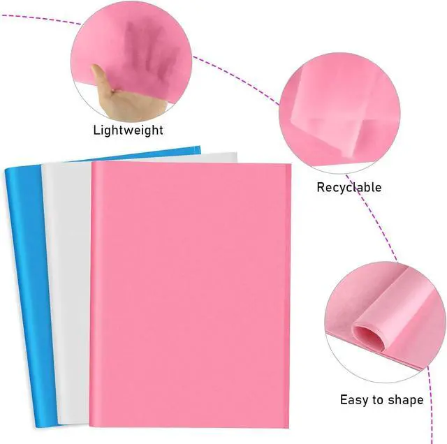 Alt view image 4 of 6 - PLULON 60 Sheets Colored Tissue Paper for Gift Bags, Flower Wrapping Paper