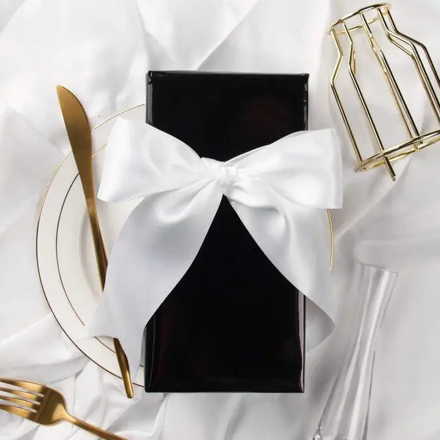 Alt view image 3 of 7 - RUSPEPA Black Metallic Wrapping Paper - Solid Color Paper Perfect for Wedding, Birthday, Christmas, Baby Shower - 17 Inches X 32.8 Feet