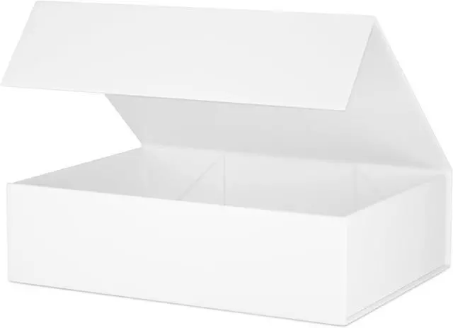 Main image of White Gift Box 11.9" x 8.5" x 3.3",Magnetic Closure Gift Boxes for Presents