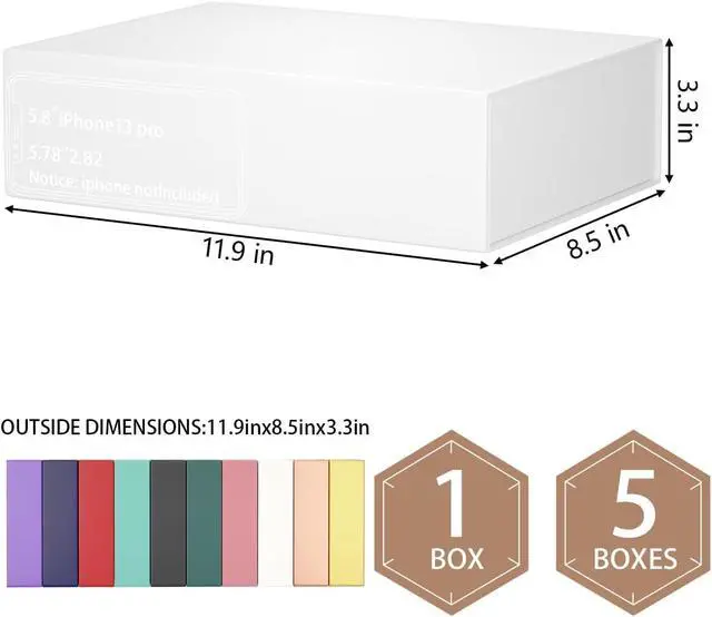 Alt view image 2 of 6 - White Gift Box 11.9" x 8.5" x 3.3",Magnetic Closure Gift Boxes for Presents