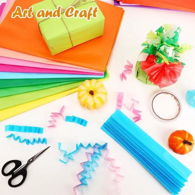 Alt view image 4 of 7 - TUXIYA 200 Sheets Tissue Paper,20-Color 14"X20" Tissue Paper for Gift Bags