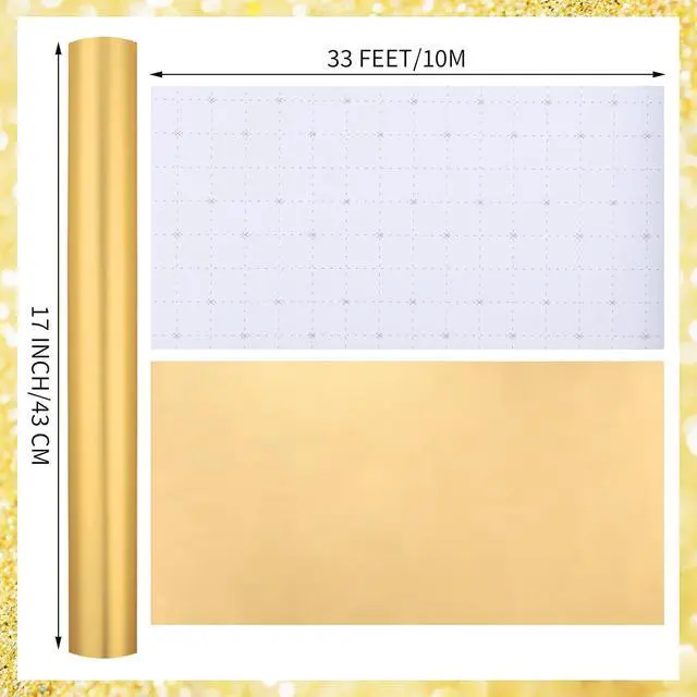 Alt view image 2 of 6 - woric Gold Wrapping Paper Roll 17 In X 33 Ft Solid Matte Gold