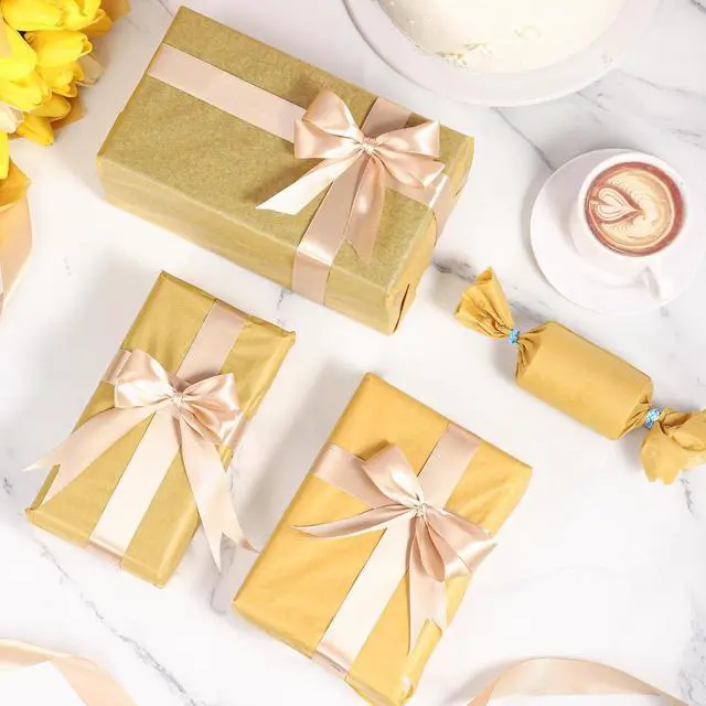 Alt view image 4 of 7 - woric 160 Sheets Gold Tissue Paper for Gift Bags 14 X 20 Inches