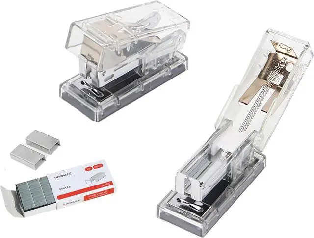 Main image of Mini Portable Manual Stapler with 1000 Staples(Clear)