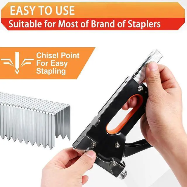 Alt view image 5 of 6 - 20 Gauge T/50 Staples,1/4"+5/16"+3/8"+1/2"+9/16":2000pcs