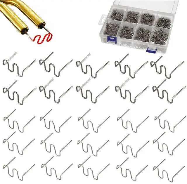 Main image of 1000PCS Welding Rods Hot Staples Plastic Repair Machine Welding Staples for Hot Stapler Repair Car Bumpers Machine Dashboards Lamp Holders Daily Plastics Supplies Plastics Rings 0.8mm 0.6mm Staple
