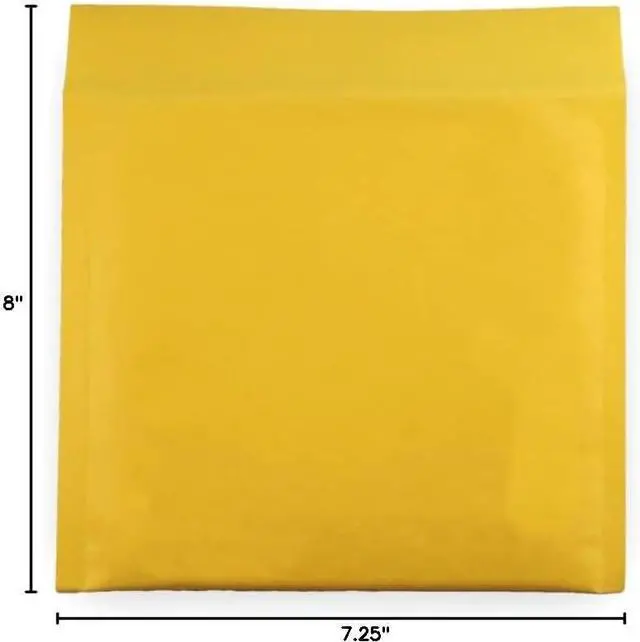 Alt view image 5 of 5 - 5 EcoSwift Size #CD 7.25 x 8 Kraft Bubble Mailers Self Sealing Bulk Padded Shipping Supplies Packaging Envelopes Bags CD 7.25 inches by 8 inches