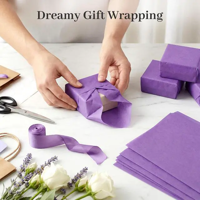 Alt view image 5 of 7 - Koogel 330 Sheets Purple Tissue Paper, 14 X 10 inches