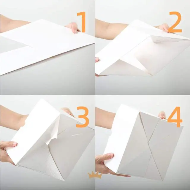 Alt view image 7 of 7 - PACKQUEEN 10 White Gift Boxes 6x6x4 Inch, Small Gift Boxes Bulks with Lids