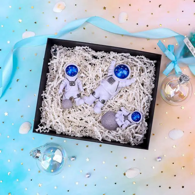 Alt view image 3 of 7 - Zwish 150Grams / 5.3 Oz White Crinkle Cut Paper Shred Filler Gift Boxes Filler Gift Wrapping Gift Basket Filler for Gift Wrapping & Basket Filling