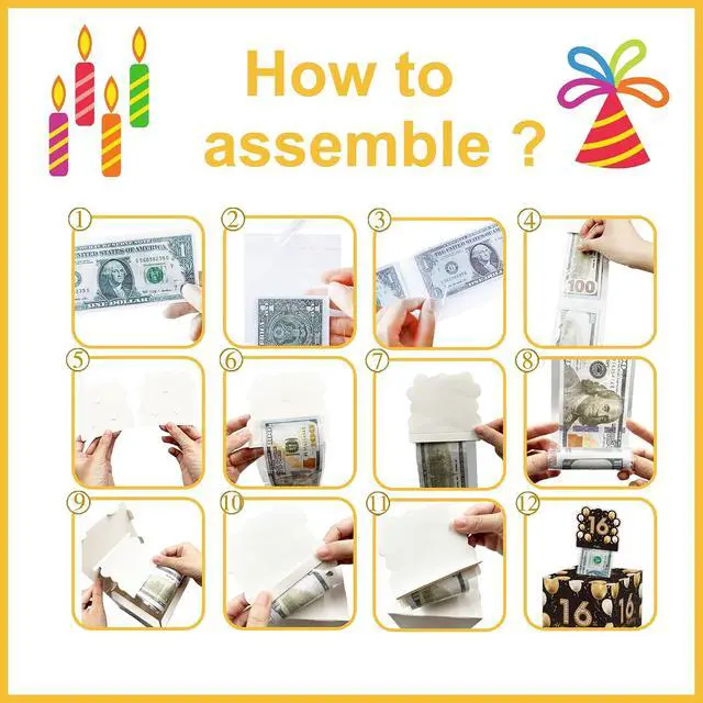 Alt view image 6 of 7 - Azbuk 16th Birthday Surprise Gift Box 16th Birthday Gifts for Girls Boys