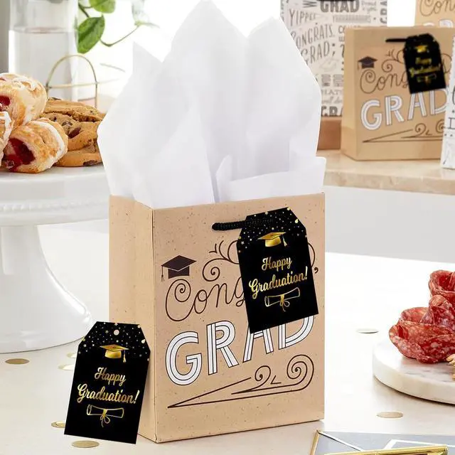 Alt view image 7 of 7 - Anwyll Graduation Gift Tags 2026-50Pcs Happy Graduation Tags with String Graduations Thank You Tag Personalized Congrats Grad Hang Paper Tag Class of 2026 for Gift Wrap Present Treat Bag Party Favor