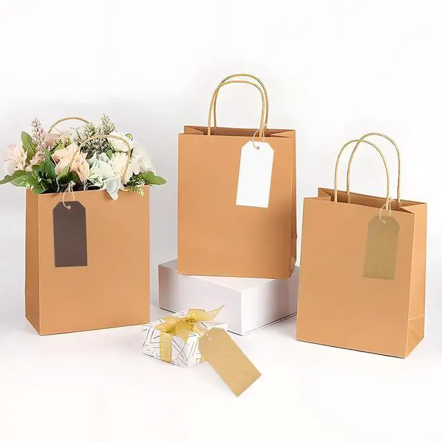 Alt view image 6 of 7 - G2PLUS Gift Tags with String 120PCS, 4 Colors Kraft Paper Gift Tag, 2X4 in