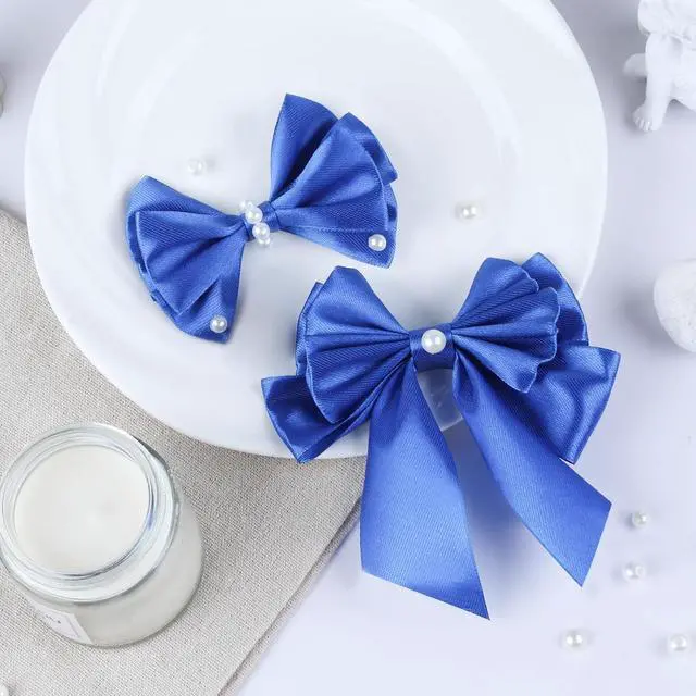 Alt view image 3 of 7 - NESCCI 100 Yards Ribbon,1-1/2 Inch Royal Blue Satin Ribbon