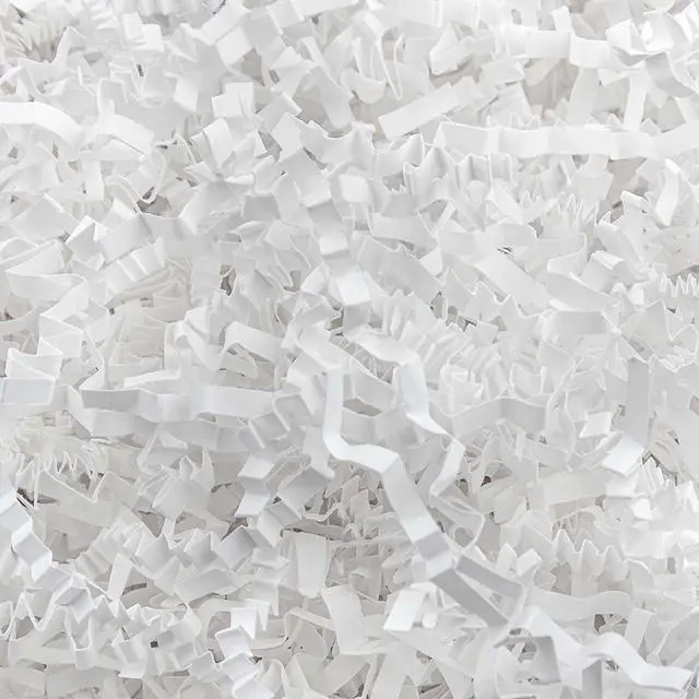 Main image of Caleihd 1/2 LB Crinkle Cut Paper Shredded Filler Paper for Gift Baskets Gift Box Confetti Paper Shreds Decoration Stuffing for Birthday, Weddings, Anniversaries, Christmas Wrapping White