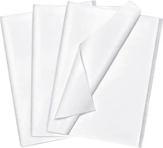 Main image of Bobobag 100 Sheets White Tissue Paper 20"X14" Tissue Paper for Gift Bags, Gift Wrapping Tissue, Christmas Tissue Paper Anniversary Holiday Decoration Arts Craft