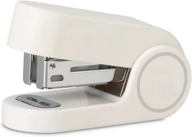 Main image of White Color Mini Stapler with 830 Staples,20 Sheet Office Desktop Small Cute Compact Travel Size Stapler for Students & Office (White)