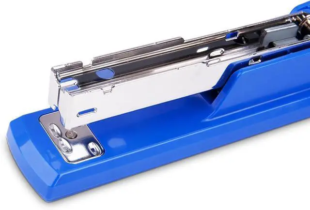 Alt view image 2 of 4 - Labor Saving Black Desktop Staple, 4.8 Inch Stapler with 500 Pcs No.12 Staples for 20 Sheets Capacity (Blue)