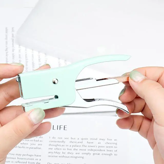 Alt view image 4 of 7 - Mini Green Plier Stapler & 1000 No.10 Staples