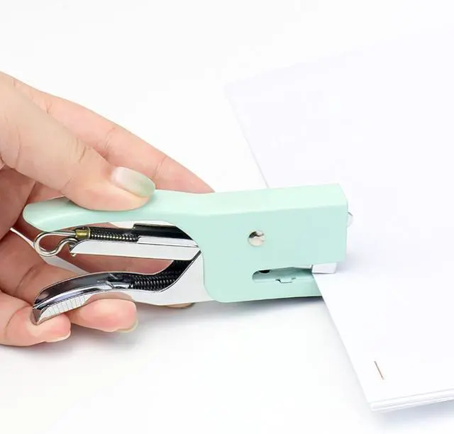 Alt view image 5 of 7 - Mini Green Plier Stapler & 1000 No.10 Staples