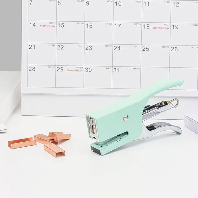 Alt view image 3 of 7 - Mini Green Plier Stapler & 1000 No.10 Staples