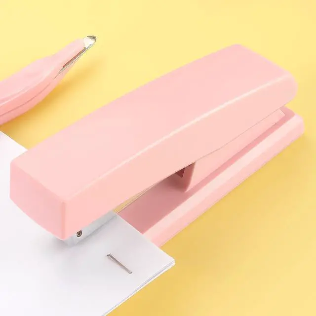 Alt view image 3 of 7 - ZZTX Desktop Stapler with Remover & 1000 Staples Pink