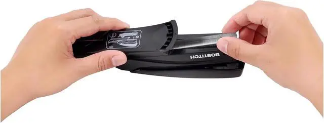 Alt view image 3 of 7 - Bostitch Office Inspire 20 Sheet Stapler, One Finger, No Effort, Spring Powered Stapler, Black