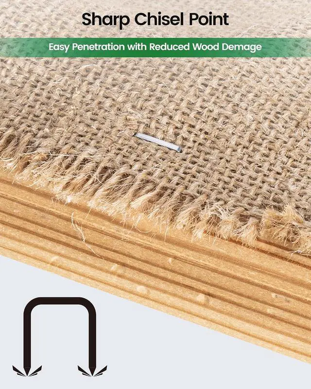 Alt view image 6 of 7 - meite T50 Staples, 1/4", 3/8" and 1/2" Leg Staples for Staple Gun, 2,520 Counts, Galvanized, 20 Gauge 3/8 Inch Crown, Ideal for for Upholstery, Construction, Furniture, Crafts