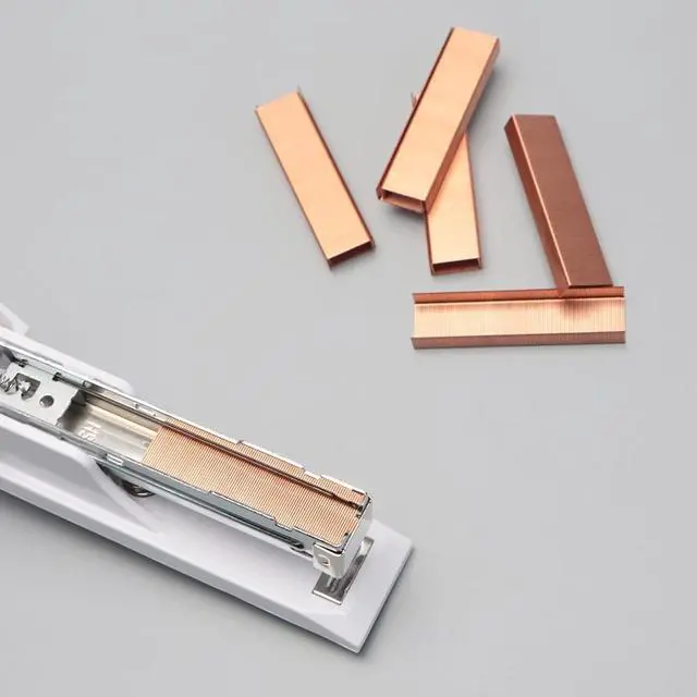 Alt view image 4 of 7 - NatSumeBasics 3000 Rose Gold Staples 26/6 Standard Colored Staple Refill