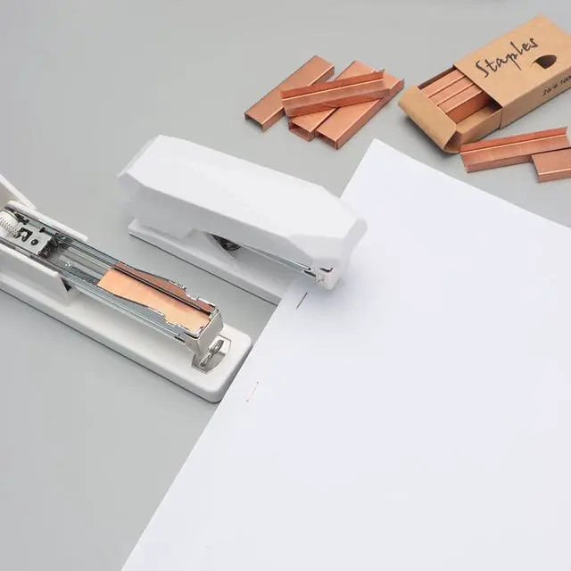 Alt view image 5 of 7 - NatSumeBasics 3000 Rose Gold Staples 26/6 Standard Colored Staple Refill