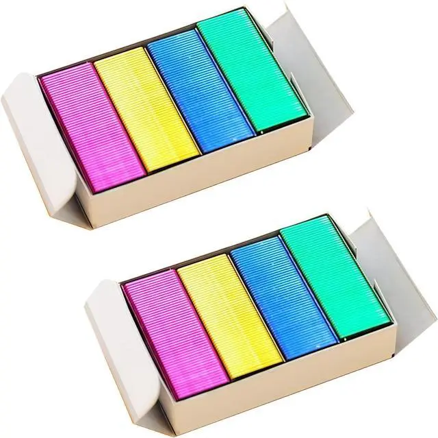 Main image of 2 Box Mini Color Staples DIY Shop Stapler Refills Standard Book Mini Color Staples Office Office and School Supplies (24/6mm)